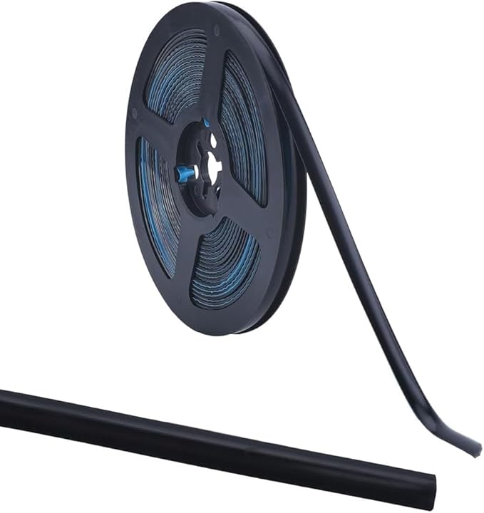GORGECRAFT 9.84 Feet x 0.31 Inch Caulk Strip Self Adhesive Peel and Stick Molding Trim Strips Black Decorative Caulking Gap Sealant Edging Tape Border for Stove Sink Toilet Bathtub Wall Edge Cabinet