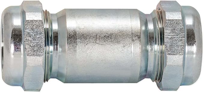 Eastman 4-1/8 Inch Long Pattern Compression Coupling, 3/4 Inch IPS, Galvanized Steel, 20564 (Pack of 2)