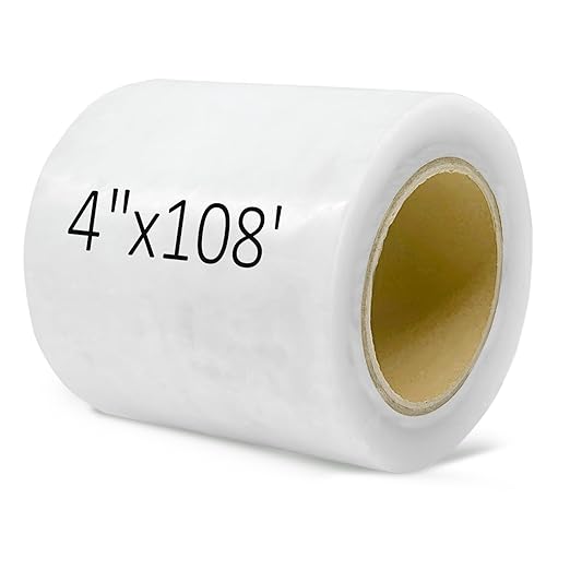 Greenhouse Repair Tape, 6 mil 4" x 108' Greenhouse Tape, Heavy Duty UV Resistant Clear Greenhouse Sheeting Coverings Film Tape for Seaming and Sealing (4" x 108')