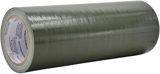 WOD DTC10 Advanced Strength Industrial Grade Olive Drab Duct Tape, 12 inch x 60 ft. Waterproof, UV Resistant For Crafts & Home Improvement
