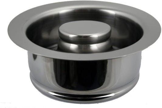 Westbrass D2089-07 4-1/4" Kitchen Sink Waste Disposal Drain Flange and Stopper, Satin Nickel