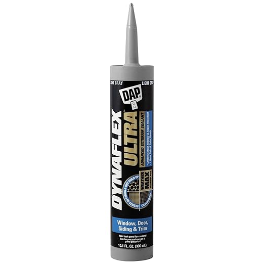 DAP Dynaflex Ultra Advanced Exterior Sealant,Light Gray,10.1 Oz (7079818219),(Pack of 6)
