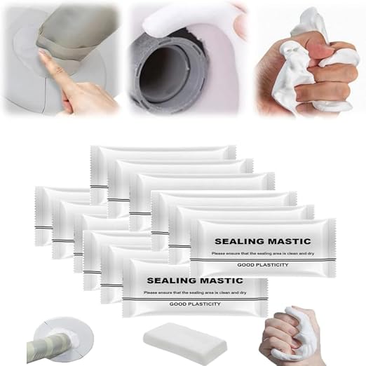 Waterproof Sealant Mastic, 2024 New Seal, Waterproof Repair Sealing Clay, Quick Wall Mending Mud for Drain Connection, for Holes and Gaps Wall Filler (12)
