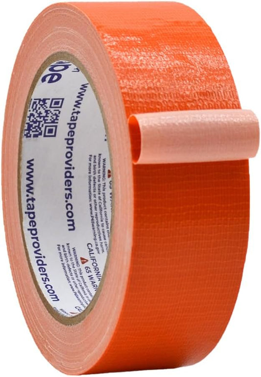 WOD DTC10 Advanced Strength Industrial Grade Racing Orange Duct Tape, 1.5 inch x 60 ft. Waterproof, UV Resistant For Crafts & Home Improvement