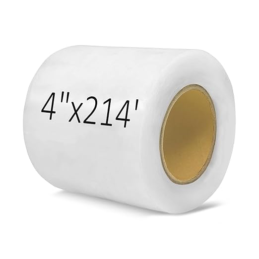 Greenhouse Repair Tape, 6 mil 4" x 214' Greenhouse Tape, Heavy Duty UV Resistant Clear Greenhouse Sheeting Coverings Film Tape for Seaming and Sealing (4" x 214')