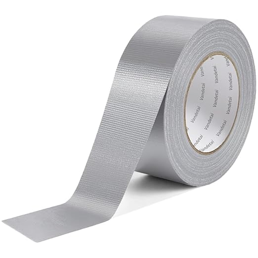 Duct Tape Heavy Duty Waterproof, Strong Adhesive Silver Duct Tape Bulk for Indoor Outdoor Repairs, DIY Work, Tear by Hand (Silver 1 Pack, 2 Inch x 22 Yards Total)