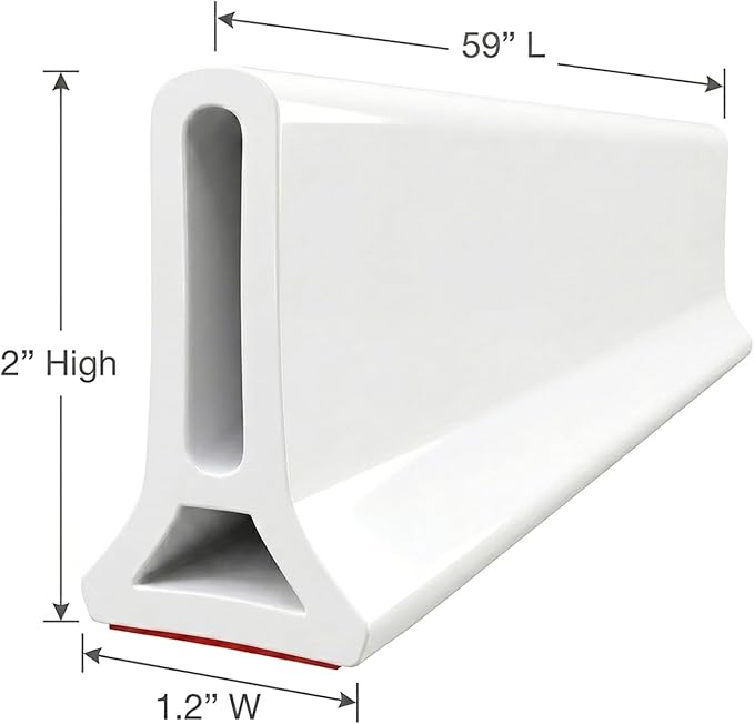 39Inch Collapsible Shower Threshold Water Dam 2" High Shower Barrier Water Stopper 2" Tall Shower Water Guard To Keep Water In Shower Dry And Wet Separation Bathroom Wheelchair Accessible Black