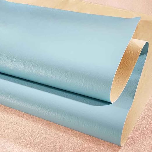 Leather Repair Patch Tape Kit, Self Adhesive Leather Repair for Furniture, Couch, Sofa, Car Seats,Office Chair,Vinyl Repair Kit (SkyBlue,19x19 inches)