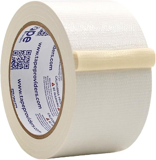 WOD DTC10 Advanced Strength Industrial Grade White Duct Tape, 2.5 inch x 60 ft. Waterproof, UV Resistant For Crafts & Home Improvement