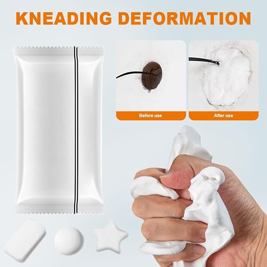 hoehew Waterproof Sealant Mastic, 2025 Upgrade Repair Sealing Clay, Quick Mending Mud for Drain Connection, Wall Hole, Air Conditioning Hole Waterproof Seal Putty (9)