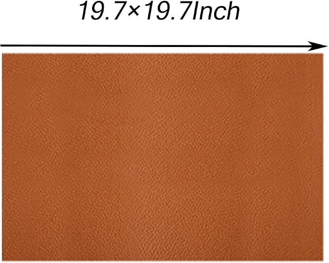 Faux Leather Repair Patch 19.7 × 19.7In,Black Self - Adhesive Leather Repair, 2.5MM Thick Upholstery Leather for Upholstery Crafts, DIY Sewing, Sofas, Furniture, Car Seats, Chairs(1Pcs)