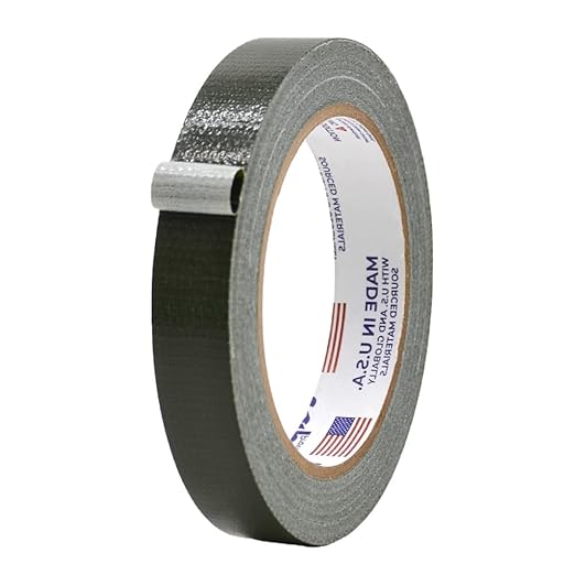 MAT Duct Tape Olive Drab Industrial Grade, 3/4 inch x 60 ft. Waterproof, UV Resistant for Crafts, Home Improvement, Repairs, & Projects