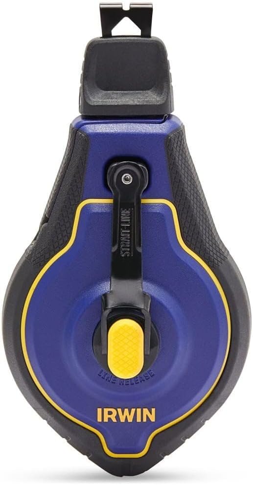IRWIN Tools STRAIT-LINE Chalk Line, Speedline Pro Reel, 100 ft. (IWHT48443)