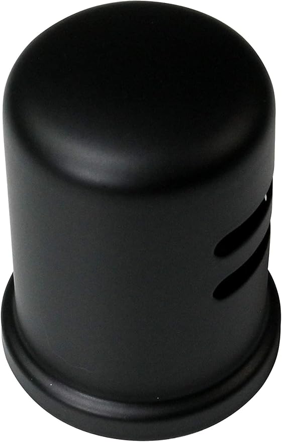 Westbrass D200-1-50-62 1-3/4" x 2-3/4" Solid Brass Air Gap Cap Kit, Skirted, Matte Black (50-Pack)