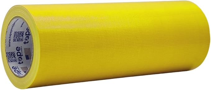 WOD DTC10 Advanced Strength Industrial Grade Yellow Duct Tape, 12 inch x 60 ft. Waterproof, UV Resistant For Crafts & Home Improvement