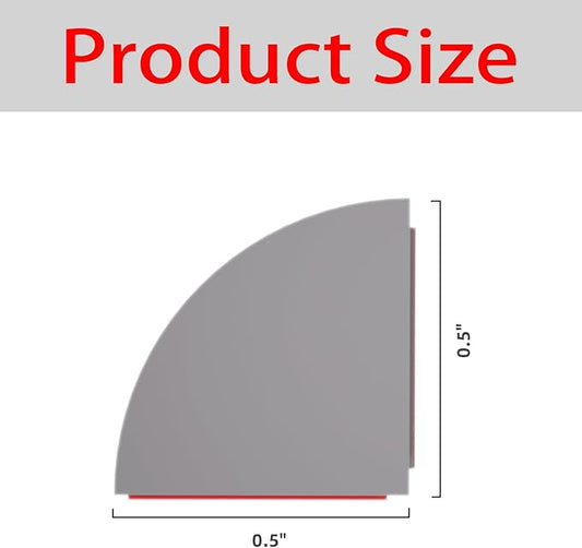 Flexible Quarter Round Molding, Mini Peel and Stick Rubber Trim Moulding(78Inch)