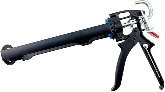 Caulking Tool Gun, Caulking Gun,Drive Stainless Steel Barrel Effort-saving with bearings,for Glass Window Bathroom Kitchen Installation