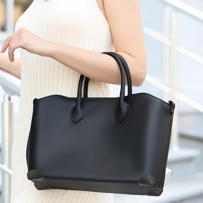 WEBEEDY DIY Bag Corner Repair Set Bag Corner Fix Protector DIY Complete Leather Craft Sewing Kit with Bags Corner Patch,Cone,Needle,Thread and Finger Cots for Beginners and Professionals (Grey)