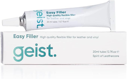 Geist. Easy DIY Colour Restorer and Filler for Leather & Vinyl | Refresh, Repair & re-dye Scuffs, Colour Damage and Small Cracks (Anthracite, 20ml Filler)