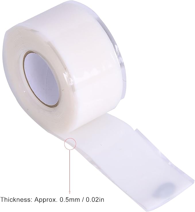Pipe Repair Tape and White and Red Tape, Watertight Tape for Quick Pipe Repairs, for Home Plumbing Supplies (White)