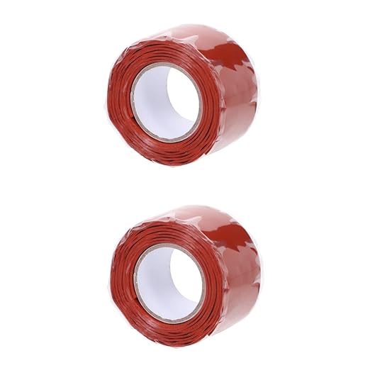 TEHAUX 2pcs Flex Rubberized Seal Tape for Plumbing Repairs Heavy Duty Duct Tape for Seamless Sealing of Pipes Water Buckets and Leaks