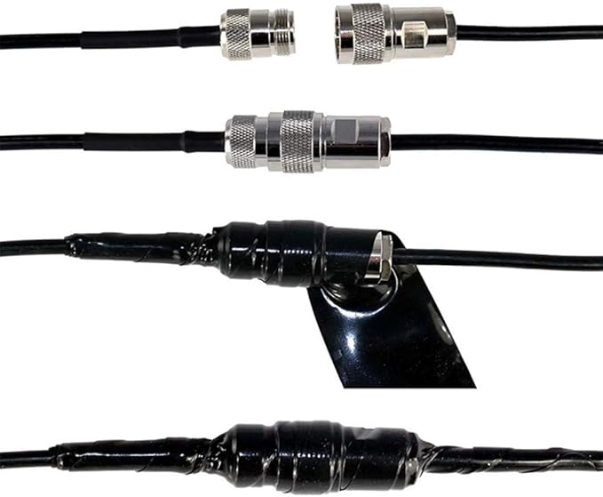 Self-Fusing Silicone Tape, Stretchable Waterproof Tape, Electrical Wires Wrap Emergency Pipe & Plumbing Repair Tape, 2.5cmx1.5m, Black