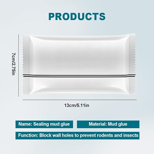 Upgrade Waterproof Sealant Mastic,Quick Mending Mud for Drain Connection,Waterproof Repair Sealing Clay Sealant Drain Connection Wall Air Conditioning Hole (6PC)