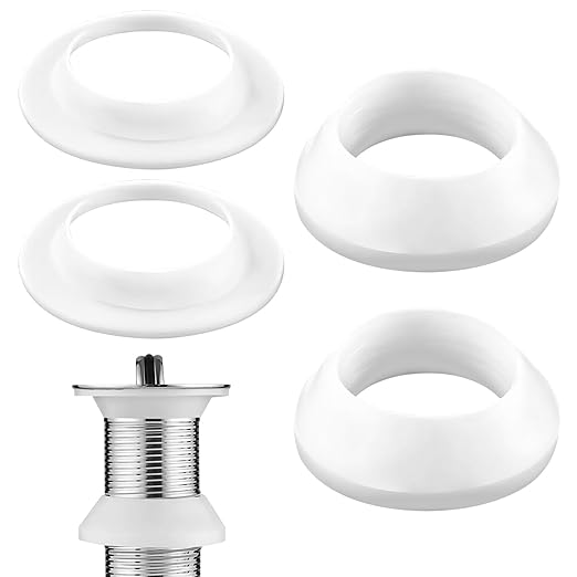 Drainage Seal, 2 Sets Universal Basin Drain Gasket, Thickened Silicone Seals Well, Bathroom Sink Drain Stopper Replacement Parts, Leak-Proof Seal Kit for Kitchen Sink Drain