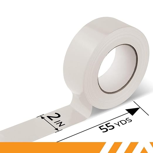 GTSE Clear Duct Tape, 2 Inches x 55 Yards (164 ft), Heavy Duty, Waterproof Repair Tape for Indoor or Outdoor Use, 24 Rolls