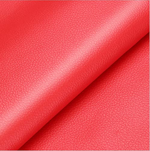 5pcs Leather Repair Patch Tape Leather Adhesive Self-Adhesive for Furniture Sofas Vinyl Car Seats Couch Chairs Shoes Down Jackets First Aid Patch Fix Tear Kit 20x30cm (Red)
