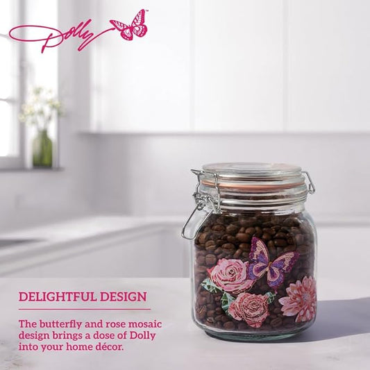 Dolly Parton Preserving Clamp Jar, 33.8 oz (1000ml), Pink