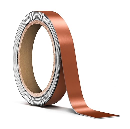 VViViD Satin Rose Gold Chrome Powder Metallic Pinstripe Vinyl Tape Roll (¼” x 25ft)