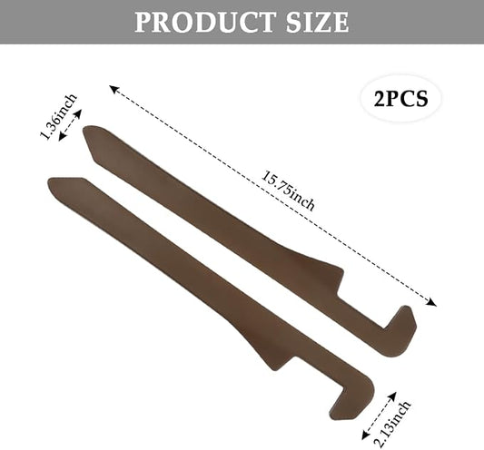 IHOTDER Car Seat Gap Filler,Super Flexible Car Side Seat Gap Filler Car Accessories for Women & Men,Universal CCar Organizer Between Seats for Tightly Filling Seat Gaps(Brown/2PCS)