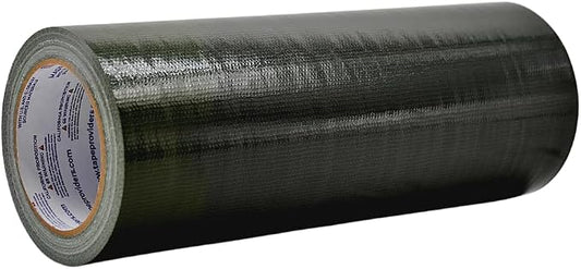 WOD DTC10 Advanced Strength Industrial Grade Black Duct Tape, 12 inch x 60 ft. Waterproof, UV Resistant For Crafts & Home Improvement