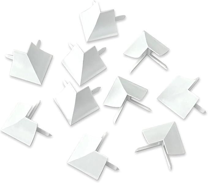 InstaTrim Outside Corners - 10 White 1/2" Wide Trim Outside Corner Pieces - Trim for Outside Corners - Paintable