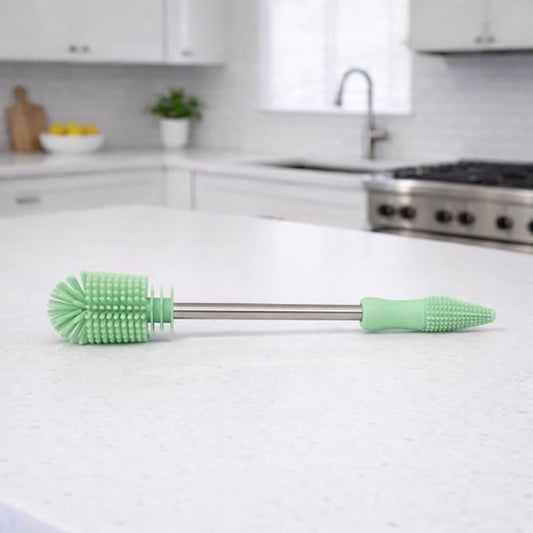 Haakaa Silicone Cleaning Brush – Household Cleaning Brushes for Bottles and Crevices – Food-Grade Silicone: Dishwasher Safe