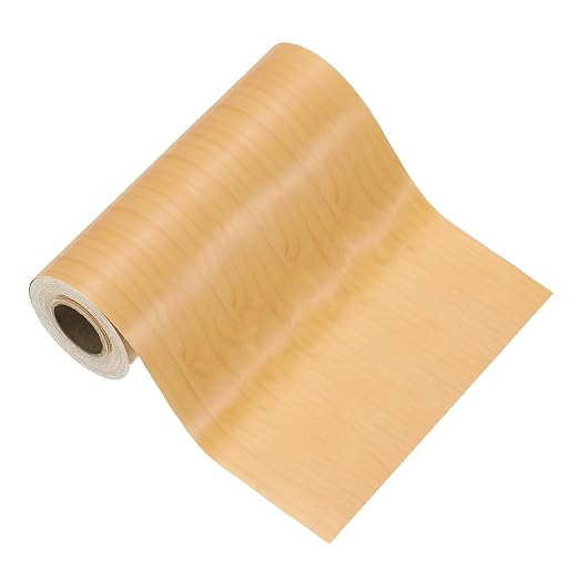 PATIKIL Wood Grain Tape 4.7" x 32 ft, Self-Adhesive Wood Texture Repair Tape Realistic Wooden Effect Patch for Furniture Cabinets Floor Walls, Cherry