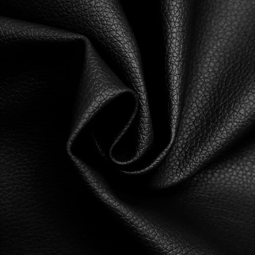 16 X 40 inch Self Adhesive Leather Repair Patch, Black Leather Repair Tape for Furniture, Adhesive Leather Patch for Car Seat Repair, Leather Repair Kit for Couch (Black)