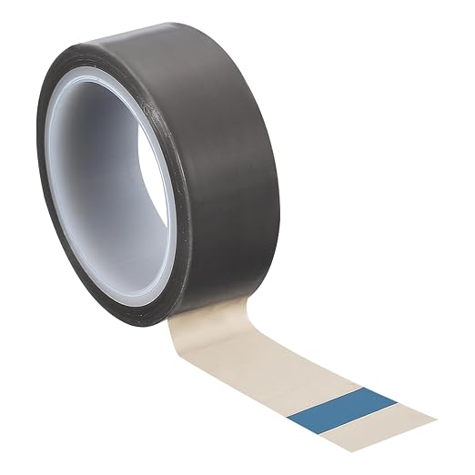 PATIKIL 3/4" x 33ft Heat Resistant Tape, High Temperature Tape PTFE Adhesive High Heat Tape Waterproof Smooth Surface for Vacuum Sealer Machine Insulation Protection, 0.06mm Thick, 1PCS