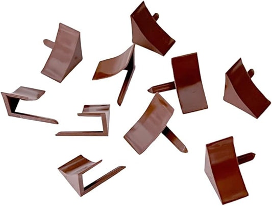 InstaTrim End Caps - 10 Dark Brown 3/4" Wide Caulk Strip End Cap Pieces - Trim for Corners - Paintable