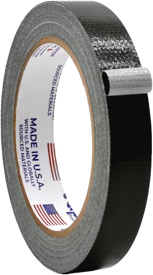 WOD DTC10 Advanced Strength Industrial Grade Black Duct Tape, 3/4 inch x 60 ft. Waterproof, UV Resistant For Crafts & Home Improvement