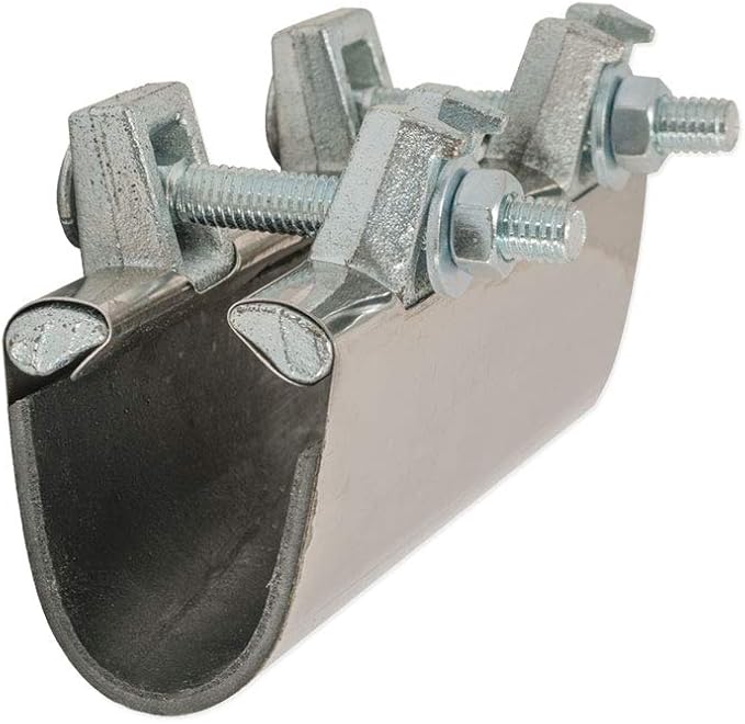Eastman 1-1/2 Inch IPS Pipe Repair Clamp, 6 Inch Length, Stainless Steel, 45197 Grey (Pack of 2)