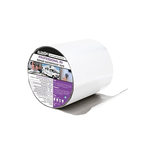 Alenor White RV Roof Butyp Tape 6" Inch x 16’ Ft RV – Pack of 1 - Repair Sealant Tape, Stop Camper Roof Leaks, UV-Resistant, Tent Repair, Weatherproof & Durable for Camper, Trailer, Boat, Trucks