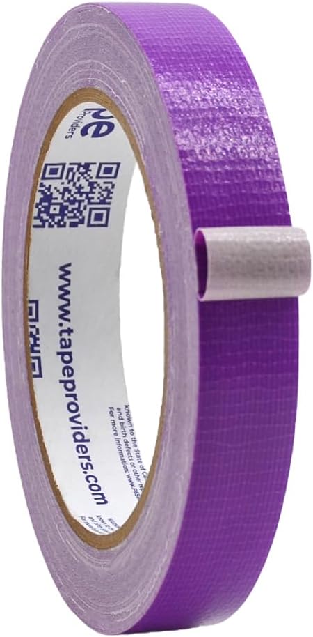 WOD DTC10 Advanced Strength Industrial Grade Purple Duct Tape, 3/4 inch x 60 ft. Waterproof, UV Resistant For Crafts & Home Improvement