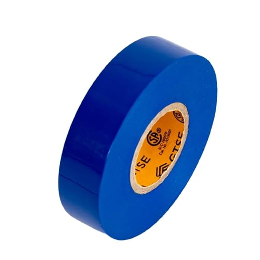 GTSE Blue Electrical Tape, 120 Rolls Bulk Box – Waterproof, Industrial Grade Vinyl, 3/4 in x 66ft– Strong Self-Adhesive PVC Electric Tape for Wire Insulation, 7 Mil, 600V – UL/CSA Listed