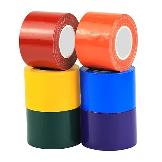 Rainbow Colored Duct Tape，10yard x 2inch Heavy Duty Rainbow Waterproof Colored Tape， Waterproof & Tear-Resistant for Crafts, Repairs, DIY Projects, Home & Outdoor Use