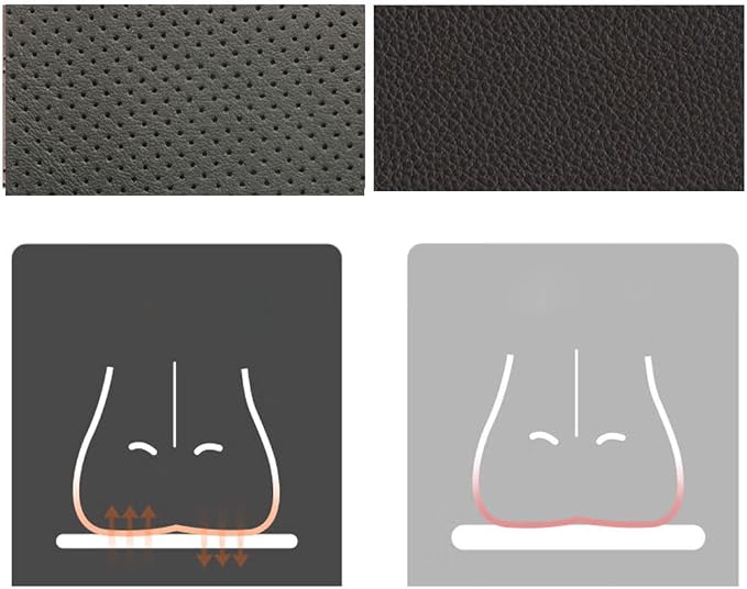 Leather Repair Patch 17.7x78.7 Breathable Perforated Adhesive Self-Adhesive Repair Patch, Furniture Couch Car Seats Office Chairs Sofa Repair Patch Refurbished Patch