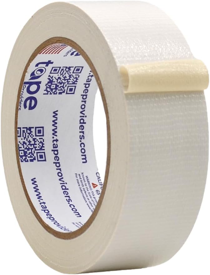 WOD DTC10 Advanced Strength Industrial Grade White Duct Tape, 1.5 inch x 60 ft. Waterproof, UV Resistant For Crafts & Home Improvement