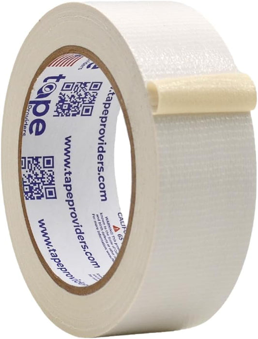 WOD DTC10 Advanced Strength Industrial Grade White Duct Tape, 1.5 inch x 60 ft. Waterproof, UV Resistant For Crafts & Home Improvement