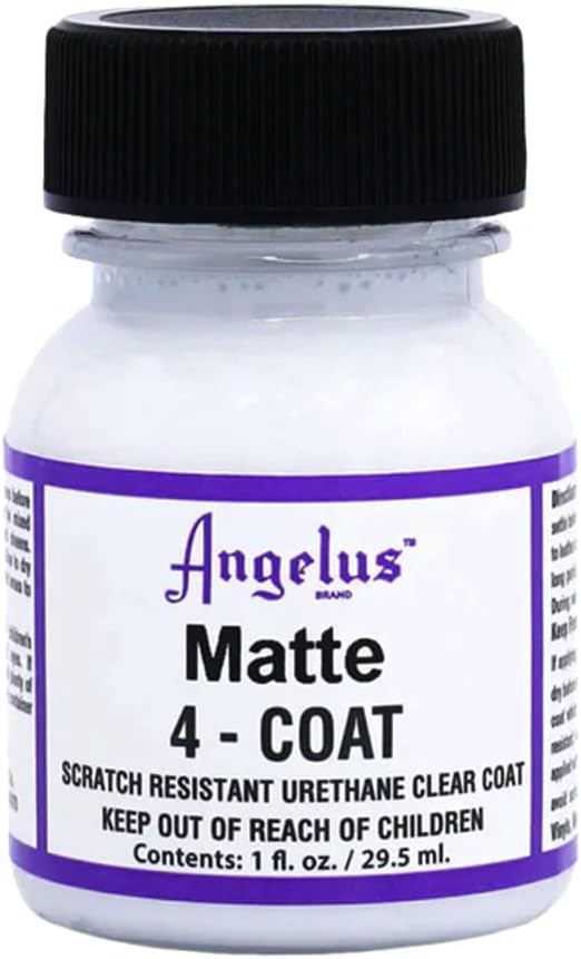 Angelus 4-Coat Finisher, 1 ounce bottle, Matte (902-01-000)